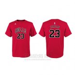 Camiseta Manga Corta Michael Jordan Chicago Bulls Rojo