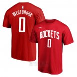 Camiseta Manga Corta Russell Westbrook Houston Rockets 2019-20 Rojo3