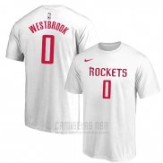 Camiseta Manga Corta Russell Westbrook Houston Rockets Blanco
