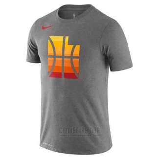 Camiseta Manga Corta Utah Jazz Gris 2019-20 Ciudad