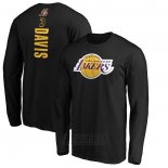 Camiseta Manga Larga Anthony Davis Los Angeles Lakers Negro