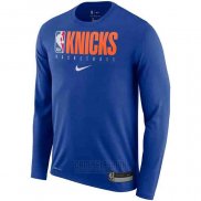 Camiseta Manga Larga New York Knicks Azul
