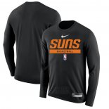 Camiseta Manga Larga Phoenix Suns Practice Performance 2022-23 Negro