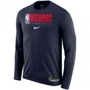 Camiseta Manga Larga Washington Wizards Azul