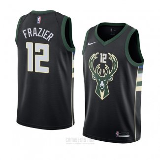 Camiseta Milwaukee Bucks Tim Frazier #12 Statement 2018 Negro