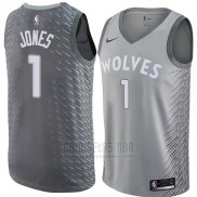 Camiseta Minnesota Timberwolves Tyus Jones #1 Ciudad 2018 Gris