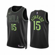 Camiseta New Orleans Pelicans Jose Alvarado #15 Ciudad 2023-24 Negro