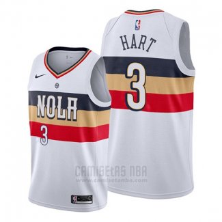 Camiseta New Orleans Pelicans Josh Hart #3 Earned Blanco