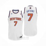 Camiseta New York Knicks Carmelo Anthony #7 Blanco