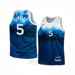 Camiseta Nino Minnesota Timberwolves Anthony Edwards #5 Ciudad 2023-24 Azul