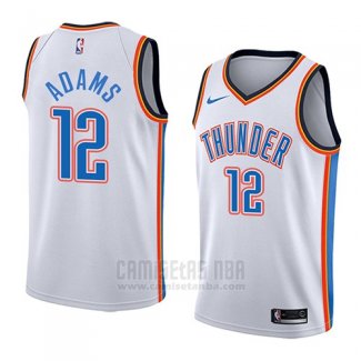 Camiseta Oklahoma City Thunder Steven Adams #12 Association 2018 Blanco