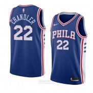 Camiseta Philadelphia 76ers Wilson Chandler #22 Icon 2018 Azul