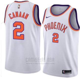 Camiseta Phoenix Suns Isaiah Canaan #2 Hardwood Classic 2018 Blanco