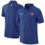 Camiseta Polo Detroit Pistons Azul