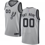 Camiseta San Antonio Spurs Nike Personalizada 17-18 Gris