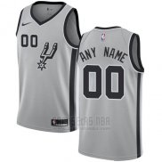 Camiseta San Antonio Spurs Nike Personalizada 17-18 Gris