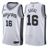 Camiseta San Antonio Spurs Pau Gasol #16 2017-18 Blanco