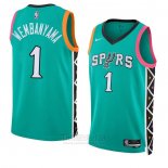 Camiseta San Antonio Spurs Victor Wembanyama #1 Ciudad 2022-23 Verde