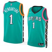 Camiseta San Antonio Spurs Victor Wembanyama #1 Ciudad 2022-23 Verde