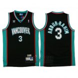 Camiseta Vancouver Grizzlies Abdur-Rahim #3 Historic Retro Negro