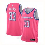 Camiseta Washington Wizards Kyle Kuzma #33 Ciudad 2022-23 Rosa