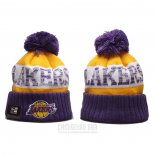 Gorro Beanie Los Angeles Lakers Violeta Blanco Amarillo