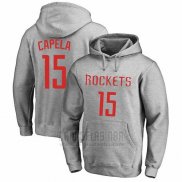 Sudaderas con Capucha Clint Capela Houston Rockets Gris