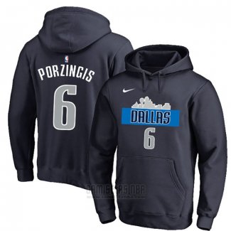 Sudaderas con Capucha Kristaps Porzingis Dallas Mavericks Azul