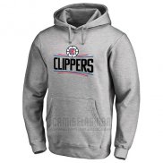 Sudaderas con Capucha Los Angeles Clippers Gris3