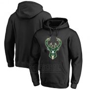 Sudaderas con Capucha Milwaukee Bucks Negro3