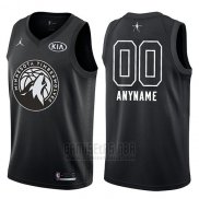 Camiseta All Star 2018 Minnesota Timberwolves Nike Personalizada Negro