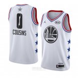 Camiseta All Star 2019 Golden State Warriors Demarcus Cousins #0 Blanco