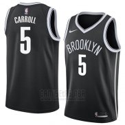 Camiseta Brooklyn Nets Demarre Carroll #5 Icon 2018 Negro