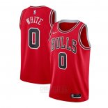 Camiseta Chicago Bulls Coby White #0 Icon Rojo