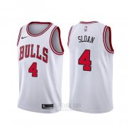 Camiseta Chicago Bulls Jerry Sloan #4 Association Blanco