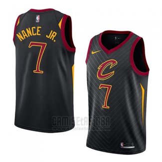 Camiseta Cleveland Cavaliers Larry Nance Jr. #24 Statement 2018 Negro