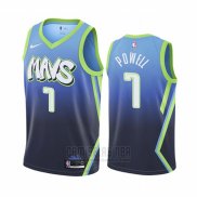 Camiseta Dallas Mavericks Dwight Powell #7 Ciudad Edition Azul