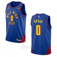 Camiseta Denver Nuggets Christian Braun #0 Statement 2022-23 Azul