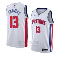 Camiseta Detroit Pistons Khyri Thomas #13 Association 2018 Blanco