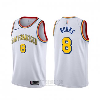 Camiseta Golden State Warriors Alec Burks #20 Classic Edition 2019-20 Blanco