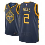 Camiseta Golden State Warriors Jordan Bell #2 Ciudad 2018-19 Azul