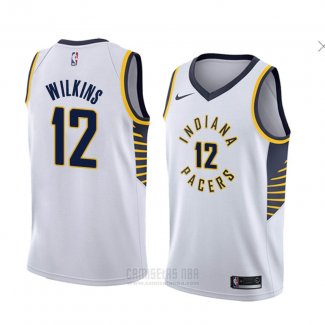 Camiseta Indiana Pacers Damien Wilkins #12 Association 2018 Blanco