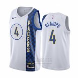 Camiseta Indiana Pacers Victor Oladipo #4 Ciudad Blanco