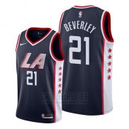 Camiseta Los Angeles Clippers Patrick Beverley #21 Ciudad 2019 Azul