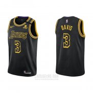 Camiseta Los Angeles Lakers Anthony Davis #3 Mamba 2021-22 Negro