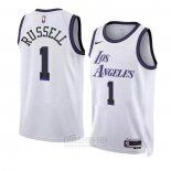 Camiseta Los Angeles Lakers D'Angelo Russell #1 Ciudad 2022-23 Blanco