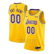 Camiseta Los Angeles Lakers Icon 2018-19x Personalizada Blanco