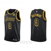 Camiseta Los Angeles Lakers Kent Bazemore #9 Mamba 2021-22 Negro