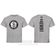 Camiseta Manga Corta Caris Levert Brooklyn Nets Gris