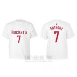 Camiseta Manga Corta Carmelo Anthony Houston Rockets Blanco